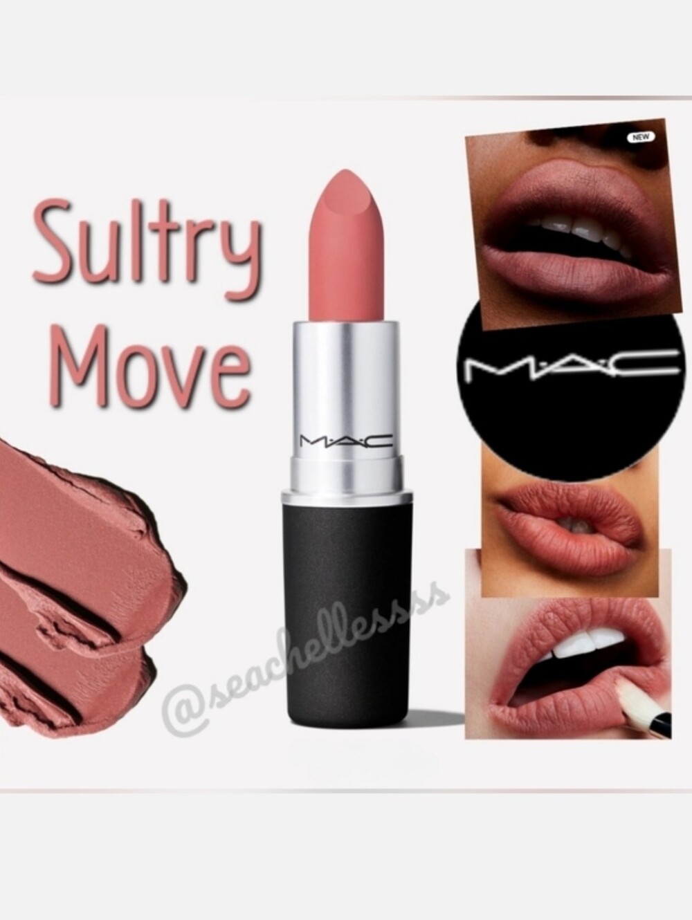Mac Powderkiss Lipstick Sultry Move Brand New in Box Authentic Full Size